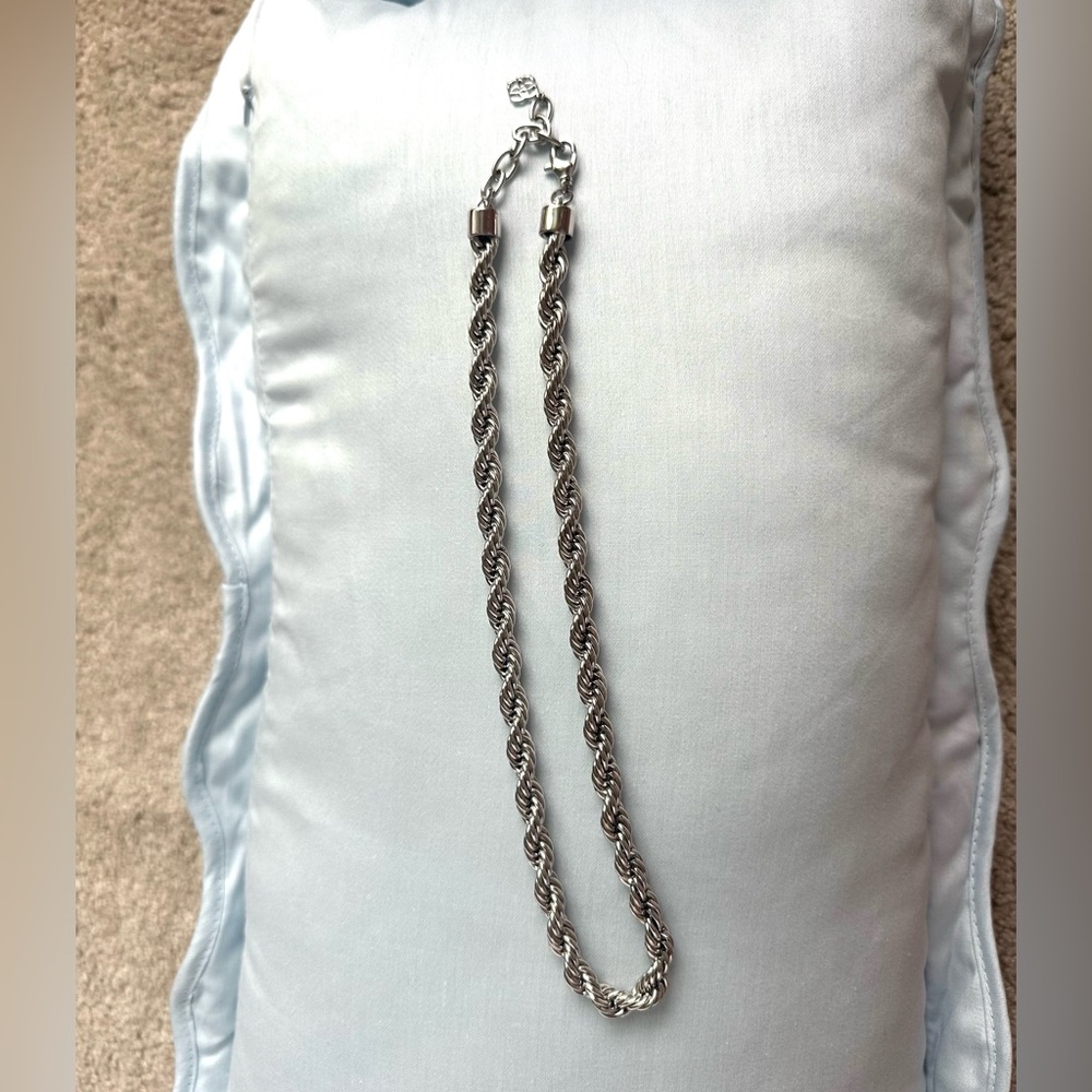 Kendra Scott Cailey Silver Rope Necklace